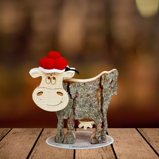 Hoverbild für Lotte die Kuh mit Bollenhut