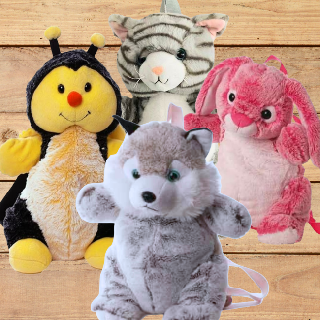 Hoverbild für Rucksack aus Plüsch